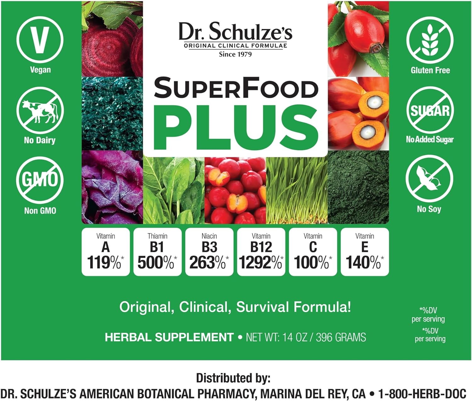SuperFood Plus powder 14 oz