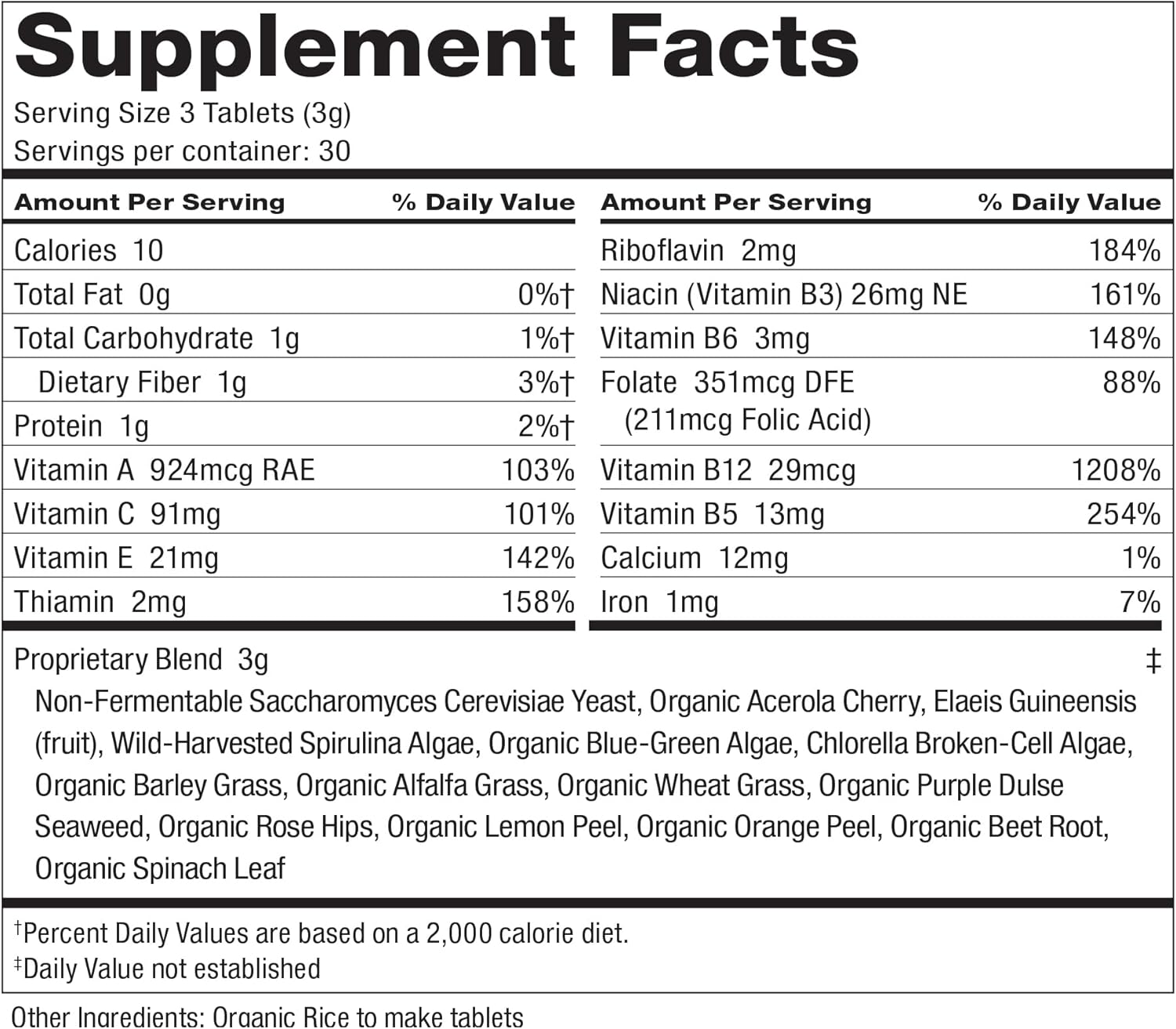SuperFood 100 tablets 90 ct