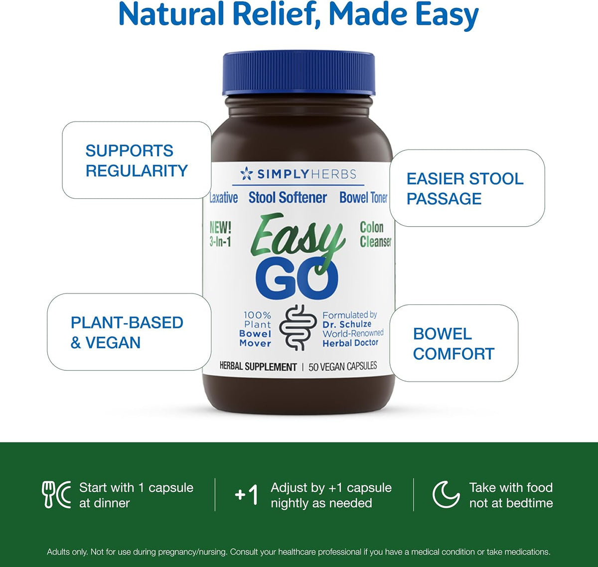 Easy Go Bowel Mover 2-pack 100ct